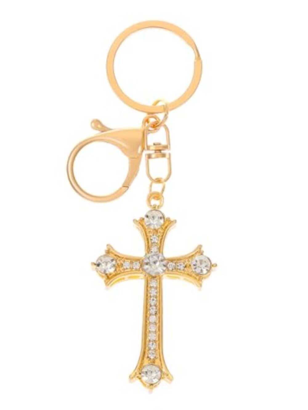Cross Keychain Gold Bag Charm Purse Charm Wallet Backpack Car Keys